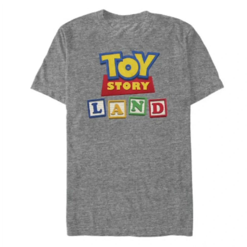 Disney Pixar Toy Story Land Gray T-Shirt - BoxLunch Exclusive Size Large